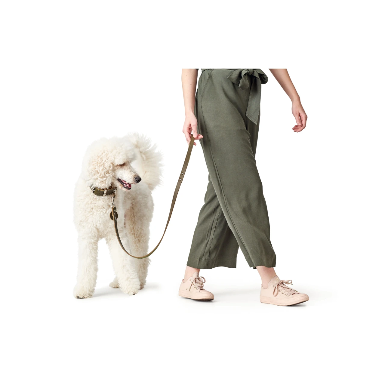 Hunter Aalborg Sport Oliven 42 hundehalsbånd - 32-38 cm